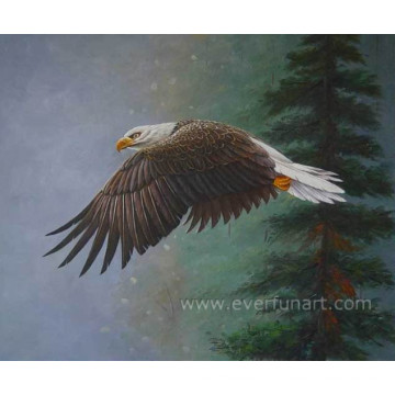 100% Handmade Animal Eagle Oil Painting